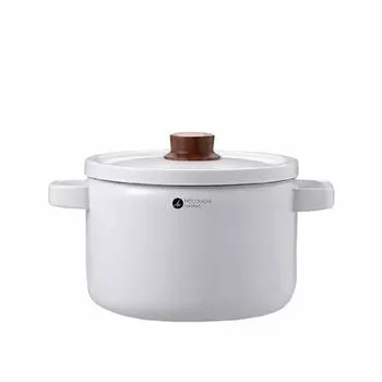 MOCOMICHI HAYAMI Hayami Kitchen глубокая кастрюля 22 см белая эмаль Fuji Moco s MOCO S [Авторизованный магазин] #302 белый