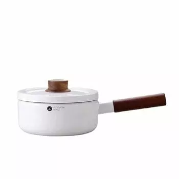 MOCOMICHI HAYAMI Hayami Кухонная кастрюля 18 см, белая эмаль Фудзи Moco s Moco s [Авторизованный магазин] #301