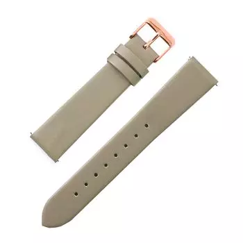 [MOD] Гладкий кожаный ремешок для часов, сменный ремешок 11 мм, серо-бежевая пряжка, розовое золото, сменный кожаный ремешок для часов, антикварный ремешок для часов, тусклый