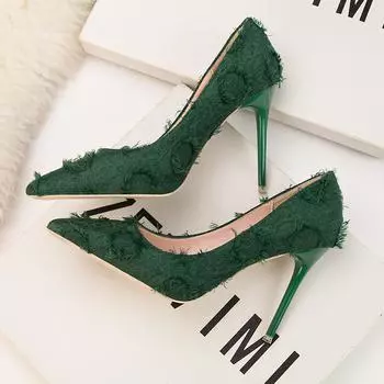 Мода 2024 года, брендовая обувь, женские туфли на высоком каблуке, красные туфли на высоком каблуке, женские туфли на высоком каблуке, свадебные туфли-лодочки, черные туфли телесного цвета на каблуках ikl8 3 чёрный