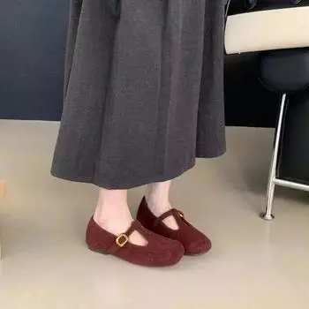 Мода 2024 года. Дизайнерские женские туфли Мэри Джейн на плоской подошве. Модные брендовые лоферы с принтом. Элегантные мокасины с квадратным носком. Замшевые балетки. 35 серый