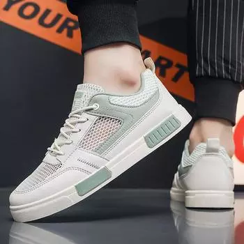 Мода 2024 года. Дышащая износостойкая повседневная модная комфортная легкая мужская обувь. 39 зелёный