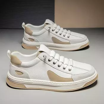 Мода 2024 года, итальянские брендовые мужские модные кроссовки для бега на открытом воздухе, удобные, плоские, дизайнерские, дышащие, повседневные, кожаные, для тренировок в спортзале, теннисные туфли 38 чёрный