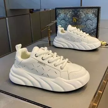 Мода 2024 года, классические нескользящие модные дышащие кроссовки на толстой подошве, удобные повседневные туфли, новые популярные кроссовки для бега и спорта для молодежи 39 зелёный