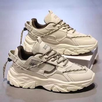 Мода 2024 года, летняя мужская новая дышащая сетчатая обувь, корейская версия тренда повседневной спортивной обуви, модная обувь для отца 39