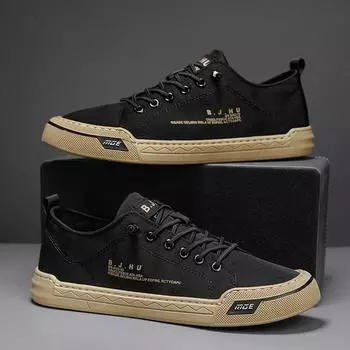 Мода 2024 года, летняя повседневная обувь для мужчин, ретро-туфли на открытом воздухе, прогулочные мокасины, удобные туфли на плоской подошве, кроссовки Tenis Masculino Zapatos Hombre 39 чёрный