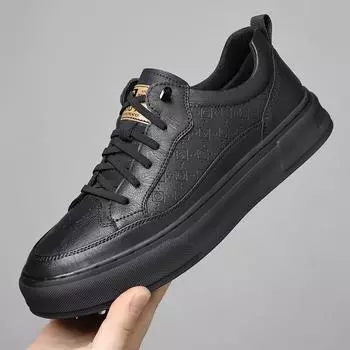 Мода 2024 года, модные дышащие мужские кроссовки на толстой подошве, дизайнерские новые мужские туфли без застежек в британском стиле, повседневные мужские кроссовки 38