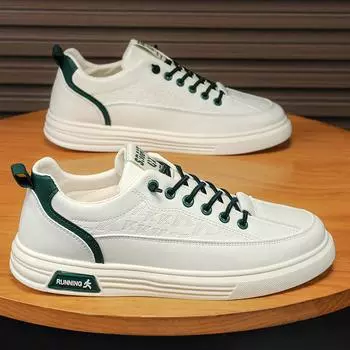 Мода 2024 года, модные и удобные сетчатые дышащие кроссовки с подошвой, горячая распродажа, мужская повседневная обувь, дышащие кроссовки с толстой подошвой 39 зелёный