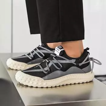 Мода 2024 года, модные повседневные дышащие легкие кроссовки для бега на открытом воздухе, мужские кроссовки нового стиля 39 чёрный