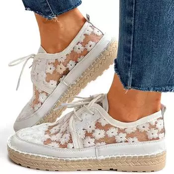 мода 2024 года, модные женские кроссовки на шнуровке, сетчатые женские кроссовки для активного отдыха, массивные дышащие кроссовки на плоской подошве, однотонные, большого размера, обувь 35 бежевый