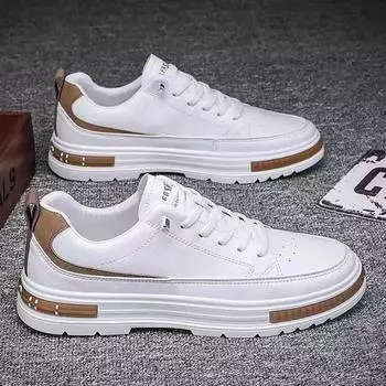 Мода 2024 года, мужская модная повседневная обувь, уличные новые мужские белые нескользящие кроссовки, дышащая, удобная обувь для скейтбординга Zapatillas Hombre 39 хаки