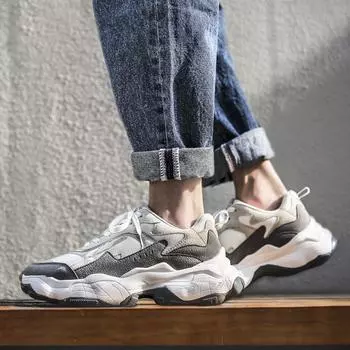 Мода 2024 года Мужская повседневная обувь Цветные сетчатые низкие мужские спортивные туфли Весенне-осенние молодежные трендовые мужские туфли Парусиновые туфли 39 бежевый