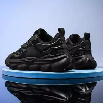 Мода 2024 года, мужские кроссовки, новая толстая подошва, мужская обувь для отдыха, фитнеса, дышащая, модная, роскошная спортивная сетчатая обувь для бега, тенниса для мужчин 41 белый