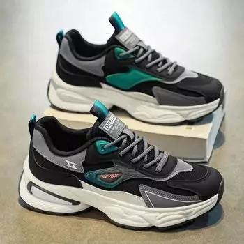 Мода 2024 года мужские кроссовки сетчатые дышащие повседневные кроссовки теннисные тренировочные туфли для мужчин туфли на платформе со шнуровкой Zapatillas Hombre 39