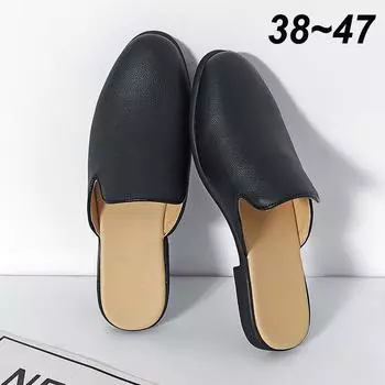 Мода 2024 года мужские полутапочки обувь для мужчин шлепанцы белые роскошные лоферы модная мужская кожаная повседневная обувь сандалии дизайнерские балетки мюли 6