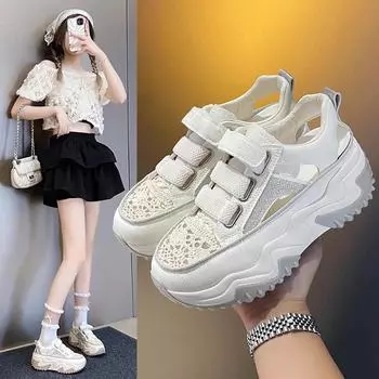 Мода 2024 года на среднем каблуке с современными босоножками, новинка, женская обувь на распродаже, модные неглубокие женские сандалии для взрослых 37 хаки