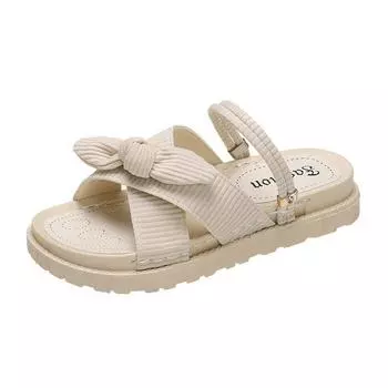 Мода 2024 года, новая мода, двухслойные босоножки на толстой подошве, пляжные сандалии, летние босоножки, тапочки, сандалии, женская обувь, шлепанцы 35