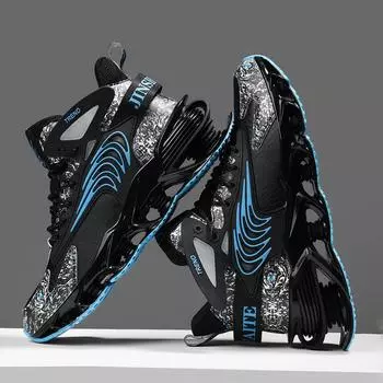 Мода 2024 года, новая обувь для мужчин, кроссовки, мужская повседневная обувь, теннисные туфли класса люкс, тренировочная обувь для бега, дышащая обувь, модные мокасины для бега 39
