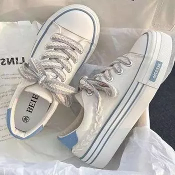 Мода 2024 года, новинка, вулканизированные кроссовки на платформе, парусиновые туфли для скейтбординга для женщин, повседневная обувь на плоской подошве, модные удобные женские туфли Zapatillas Mujer 36 бежевый