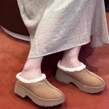 Мода 2024 года, новые классические утолщенные пушистые женские зимние сапоги, удобные теплые ботильоны, женская зимняя обувь, массивные ботинки Mujer 35