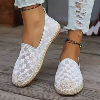 Мода 2024 года, новые летние повседневные кроссовки для бега, дизайнерские классические дышащие женские вышитые туфли на плоской подошве, женские сетчатые сандалии 36 белый