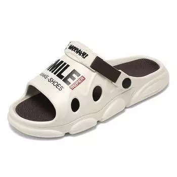 Мода 2024 года Новые мужские и женские нескользящие тапочки Уличные сандалии Легкая летняя повседневная пляжная обувь для пары Тапочки для ванной из ЭВА 36-37