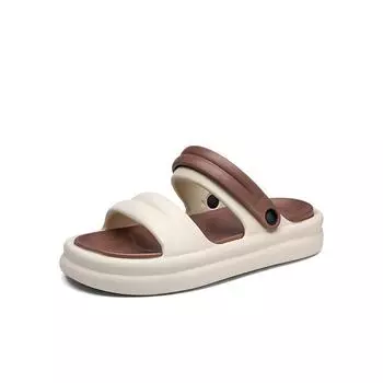 Мода 2024 года, новые мужские и женские летние сандалии, уличные сандалии для пляжа, нескользящие повседневные тапочки для пары, ванная комната 36-37