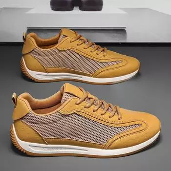 Мода 2024 года, новые мужские кроссовки, дышащая классическая повседневная обувь, мужские теннисные кроссовки, удобная сетчатая мужская обувь Zapatillas De Hombre 39 белый