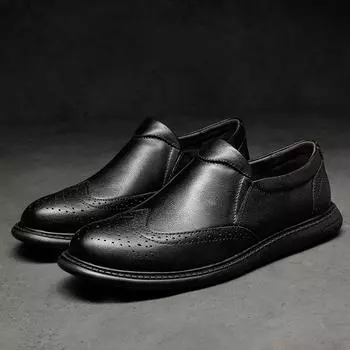 Мода 2024 года, новые мужские легкие деловые мокасины, удобная повседневная обувь на плоской подошве, дышащая натуральная кожа, мягкие кожаные туфли для вождения 37