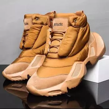 Мода 2024 года. Новые мужские роскошные высокие кроссовки. Модный тренд. Универсальная повседневная обувь. Кроссовки для бега на открытом воздухе. Мужская вулканизированная обувь. 39