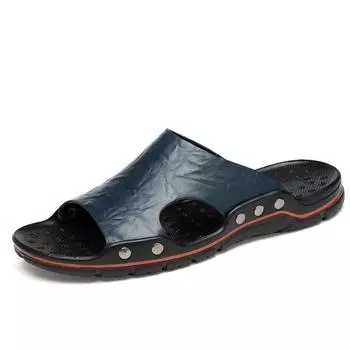 Мода 2024 года, новые мужские тапочки большого размера, толстая подошва, легкие и удобные, для прогулок на пляже, модные повседневные мужские сандалии 39