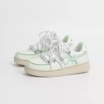 Мода 2024 года, новые парные кроссовки для мужчин и женщин, одинаковая толстая подошва, маленькие белые туфли, спортивная обувь с распылением, модная повседневная обувь 36 розовый