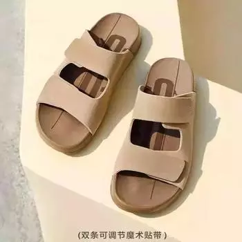 Мода 2024 года, новые популярные тапочки с закрытым носком, женские тапочки на плоской подошве, повседневная однотонная удобная обувь Zapatos Mujer 35