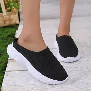 Мода 2024 года, новые туфли на плоской подошве, женская обувь, повседневные тапочки Baotou, летние женские туфли с низким верхом, однотонные, на толстой подошве, модные повседневные туфли 36 бежевый