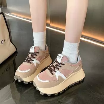 Мода 2024 года, новые весенние женские кроссовки, роскошные дизайнерские модные повседневные кроссовки, белые дышащие теннисные туфли, низкие вулканизированные туфли 35 розовый