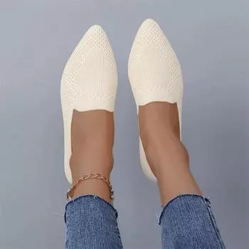 Мода 2024 года, новый летний стиль, модная удобная и универсальная женская обувь, повседневные износостойкие однотонные неглубокие тапочки 36 бежевый