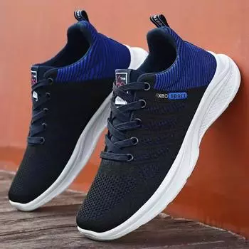 Мода 2024 года, осень, новые цветные модные спортивные мужские туфли, сетчатые дышащие повседневные туфли, удобные универсальные туфли 39