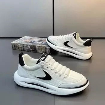 Мода 2024 года, повседневная обувь для мужчин, роскошные мужские кроссовки, легкие износостойкие кроссовки на платформе для бега, унисекс, теннис, мужские кроссовки 39 чёрный