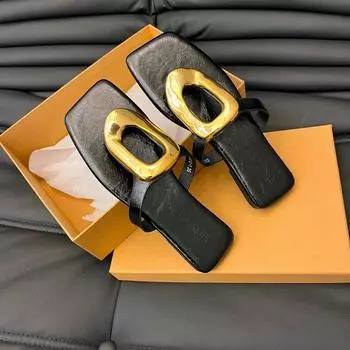 мода 2024 года, уличная мода, женские тапочки с квадратным носком, летняя мода, повседневная универсальная женская одежда, уличные тапочки 35 бежевый