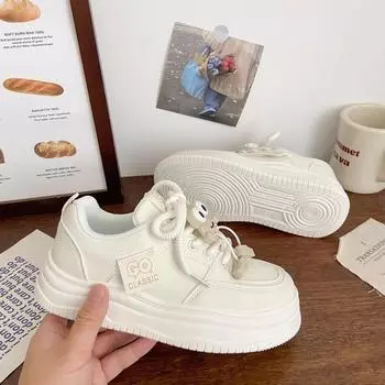 Мода 2024 года, весна, лето, осень и зима, новые женские туфли, студенческие маленькие белые туфли, низкие туфли с круглым носком для женщин 35 розовый