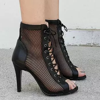 Мода 2024 года женские сандалии модные сексуальные тонкие высокие каблуки элегантные женские сапоги и ботильоны летние бальные танцы короткие сапоги женские 35 белый