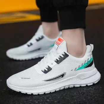 Мода 2024 Лето Новая модная повседневная обувь Дышащая и удобная сетчатая обувь Спортивная обувь для прогулок на открытом воздухе 39 чёрный