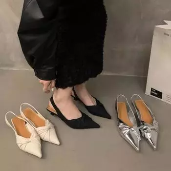 мода 2024 Лето Роскошные Сандалии Женская Обувь Средний Блочный Каблук Мода Девушки Бежевый Низкий Серебряный Новый Комфорт Открытый Средний Закрытый Толстый 39 чёрный