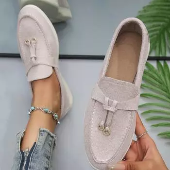 Мода 2024 Новая весна Женская повседневная обувь Женские мокасины Прогулочная обувь 36
