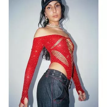 МОДА 2024, новинка лета Y2k, женские цельные боди с открытым вырезом, прозрачные боди Mujer, сексуальный топ для выпускного вечера S