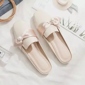 Мода 2024 Новые летние дышащие тапочки для отдыха на открытом воздухе Новые сандалии Универсальные сандалии Женская рабочая обувь Удобная для работы 35 белый