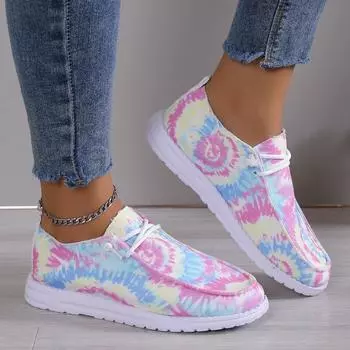 Мода 2024 Осень Женские Кроссовки Разных Цветов Легкие Дышащие Мягкие Подошвы Беговые Кроссовки Без Застежек 36 розовый