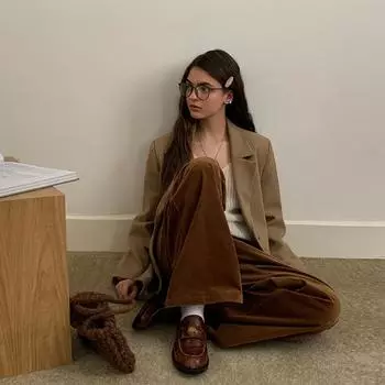 МОДА 2024 Осень Женский Новый Повседневный Блейзер Женский Премиум Длинный Рукав Маленький Костюм Верхняя Одежда S