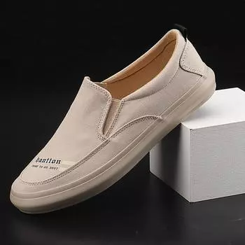 Мода 2024 Весна и Осень Новые Мужские Парусиновые Туфли Классические Универсальные Ретро Трендовые Модные Удобные Мужские Повседневные Спортивные Туфли 38