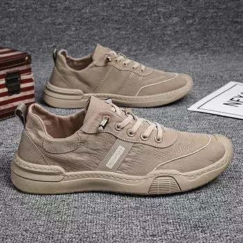 Мода 2024 Весна и Осень Новые Мужские Повседневные Спортивные Кроссовки Дышащая и Удобная Повседневная Обувь Уличная Прогулочная Спортивная Обувь 39 серый